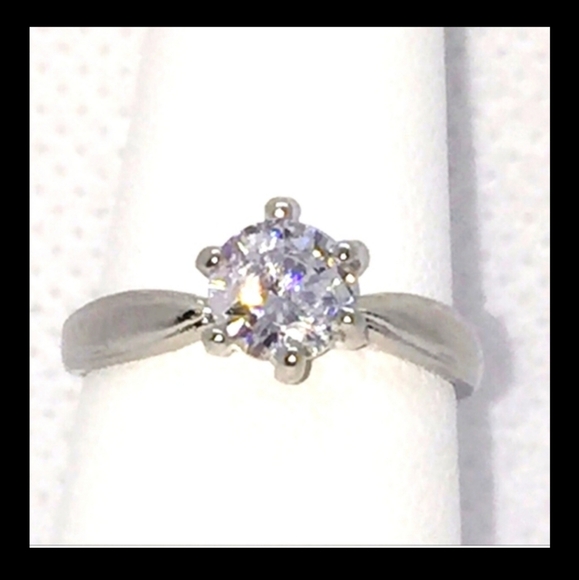 🎁 3/4  ctw Triple A CZ ring nwot 6 prong setting. Tiffany style engagement ring - Picture 5 of 9